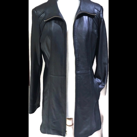 Ellen Tracy Soft Leather Coat. FREE SHIPPING! - Picture 1 of 8